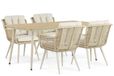 Coco Custa/Matale 180 cm dining tuinset 5-delig