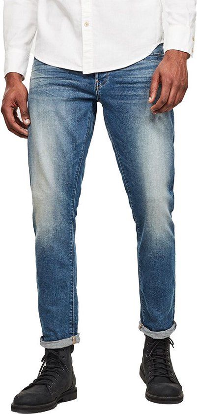 G-Star 3301 Regular Tapered Heren Jeans W33 x L36 Vintage Azure