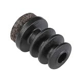 Adsamm INS-R-F-BL-16-32 32 x lamellenstop met vilt, zwart, Ø 16 mm