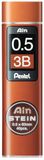 Pentel C275-3BO Ain Stone fijnvulling, lijndikte 0,5 mm, hardheid 3B, 40 stiften per doos