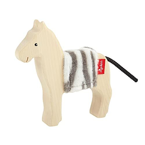 Sigikid 39505 Houten Dier Zebra - Cudly Wudly Dierenfiguur van Hout