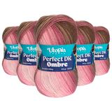 Utopia Crafts DK Ombre Multicolour Dubbel Breigaren 5X 100g (005)