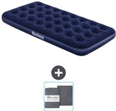 Bestway luchtbed - 1-Persoons - 99 x 188 x 22 cm - Blauw - Inclusief Hoeslaken