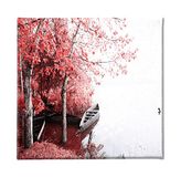 Homemania Wandfoto, schip, landschap, voor woonkamer, slaapkamer, meerkleurig, 60 x 3 x 60 cm, HM20KNV60 x 60 – 109, polyester, hout