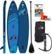 F2 Axxis Combo 12.2 SUP-set, bleu marine : planche gonflable, pagaie, pompe, sac à dos