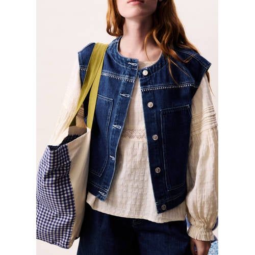 FRNCH jas dark blue denim