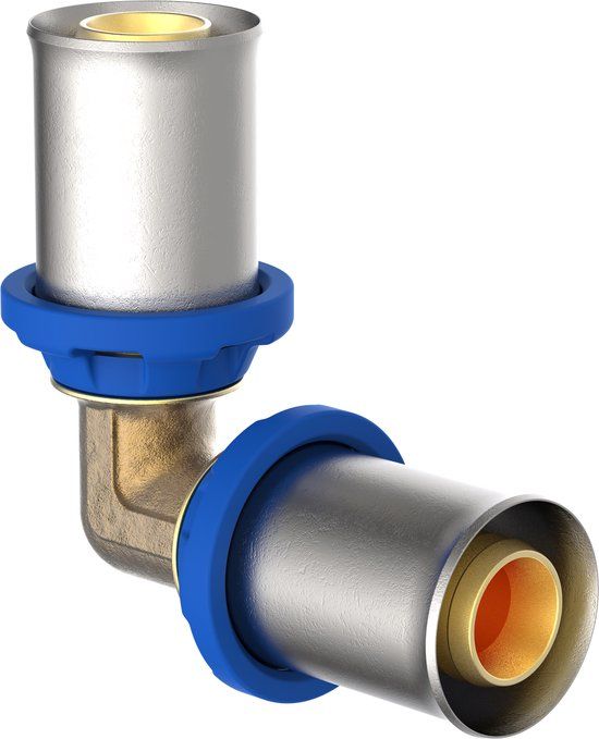 KIRCHHOFF MS knie 90°, blanco, 26 mm, persfitting voor meerlagen buis