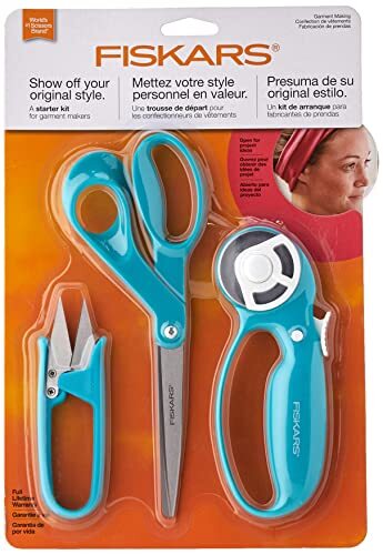 Fiskars Garment Making Starter Kit (3 stuk), Turquoise 3 Count