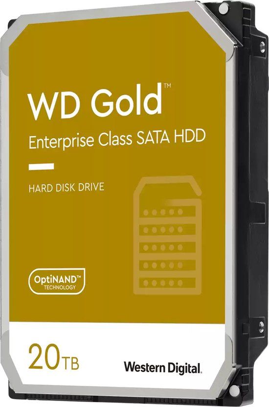 WD Gold 20 TB 3.5 inch Internal Hard Drive - 7200 RPM - SATA III