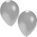 Bellatio Decorations Party ballonnen - zilver - 75 stuks