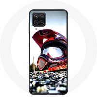 Maniacase Hoesje voor Samsung Galaxy A42 5G Moto Cross Helm
