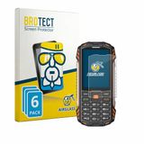 BROTECT Screenprotector 6 Stuks voor Hammer H Power Plus LTE Beschermglas transparant