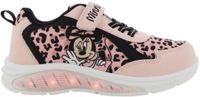 Leomil Disney Minnie - Schoenen voor meisjes met lichtjes - Minnie Mouse Sneakers voor kinderen met klittenband - Lichtgevende kindersneaker - Maat 30 - Roze