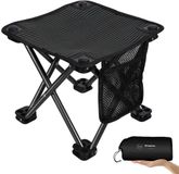 KingCamp Monhike Mini-klapkruk, opvouwbare kruk voor op de camping - Angel-stoel Staal 650 g Licht 150 kg