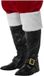 Smiffys Santa Boot Covers Kostuum Schoenhoezen - Zwart