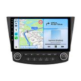 Honda kit d'installation radio, compatible avec Honda Accord 7 (2003–2008), avec Carplay, Android Auto, navigation, Bluetooth, DAB+, caméra de recul, écran 10 pouces et stockage 128 Go