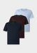 BOSS Onderhemd 'Classic' navy / lichtblauw / donkerbruin