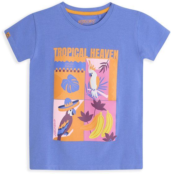 4PRESIDENT T-shirt meisjes - Baja Blue - Maat 104
