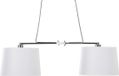 Beliani FUCINO Hanglamp - Wit - Polyester - 2 lichtpunten