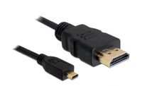 Delock 4043619826643 câble HDMI 2 m HDMI Type A (Standard) HDMI Type D (Micro) Noir
