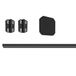 EGLO Uitbreidingsset voor Track Plus railsysteem | set verlenging rails plafond, accessoire verlenging, kunststof zwart, lengte 100 cm