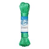 Elliott Polypropyleen touw waslijn 20 meter, extra sterk, weer- en roestbestendig waslijn. Wasserij Essentieel voor buitengebruik, wasruimtes en camping, groen