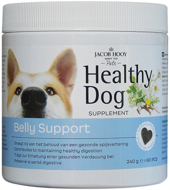 Jacob Hooy Healthy Dog Belly Support - Voedingssupplement - 80 stuks