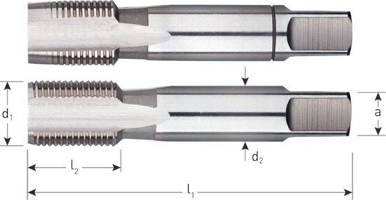 Rotec HSS Handtappenset PG 21-16