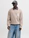 JACK & JONES Trui 'JCOLEGACY' beige gemêleerd / wit