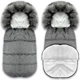 BlueKitty Wintervoetenzak Grijs 90 cm