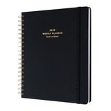 Kokonote Academic Diary 2026 Week To View - Back To Black