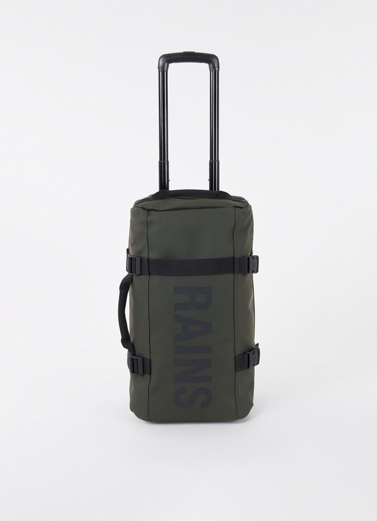 Rains Trolley met logo 54 cm - Bronsgroen - 5711747539139