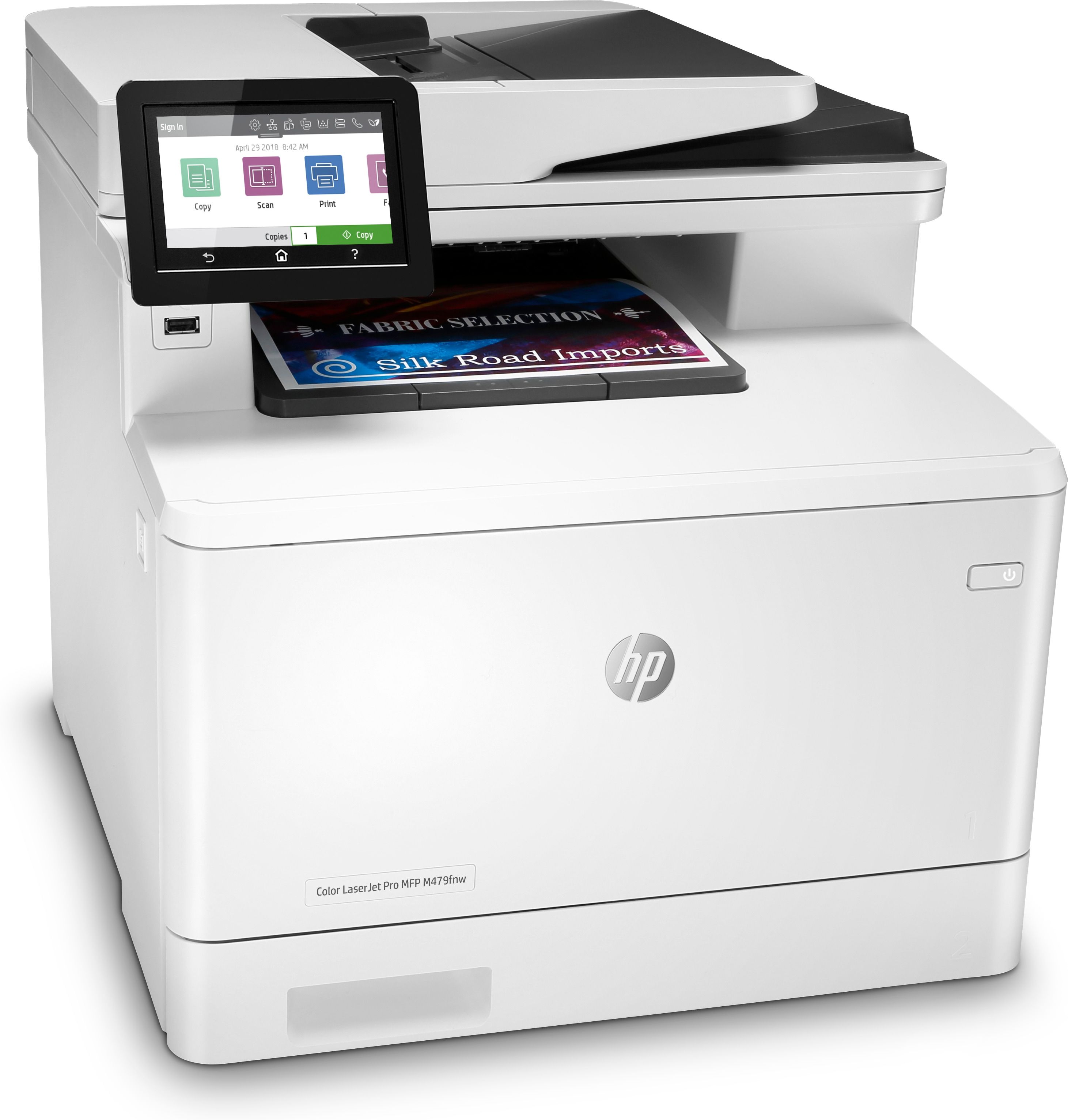 HP Color LaserJet Pro MFP M479fnw - Multifunction Printer - Laser - Color - 600 x 600 DPI - A4 - 27 ppm (Black) / 27 ppm (Color) - Duplex - USB - LAN - Wi-Fi - Fax