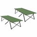 vidaXL Lit de camping pliable vert 206 x 76 x 74 cm