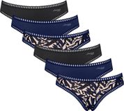 Sloggi GO Crush Mini C6P Slip Set van 6 Dames Blauw Katoen Elastaan XXL