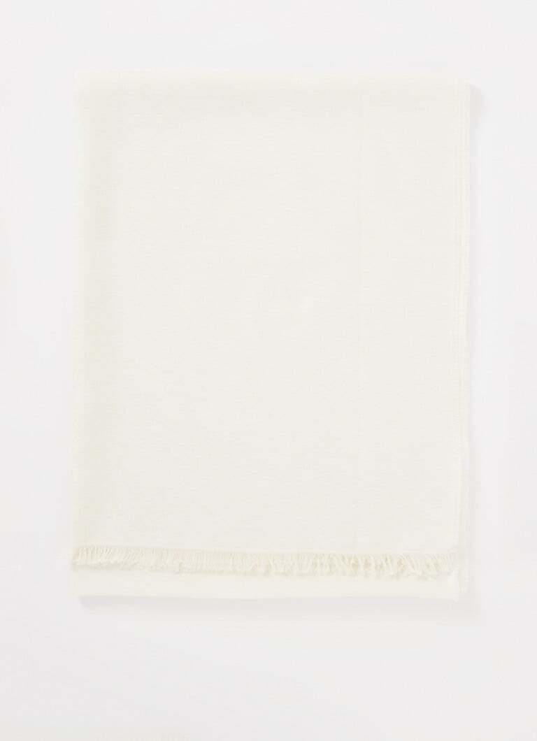 MaxMara MaxMara Eleonor sjaal in zijdeblend met logoprint 190 x 75 cm