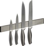 Relaxdays magneetstrip - 30 cm - zelfklevend - zilver/zwart