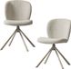 WOOOD Femke Eetkamerstoelen - Bouclé - Naturel - Set van 2