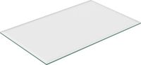 Merkloos Relaxdays Glasplaat 8 mm - Gehard Veiligheidsglas - Tafel, Kachel - Vierkante Glazen Plaat - 100 x 62 cm - Transparant