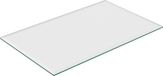 Merkloos Relaxdays Glasplaat 8 mm - Gehard Veiligheidsglas - Tafel, Kachel - Vierkante Glazen Plaat - 100 x 62 cm - Transparant