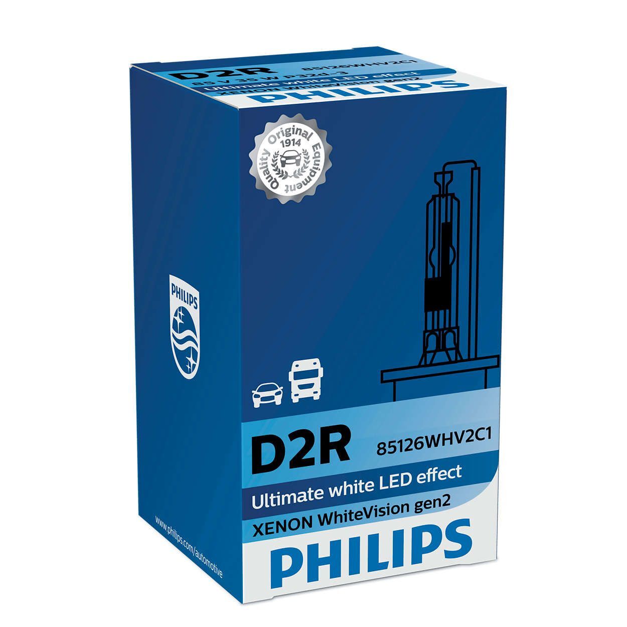 Philips WhiteVision Type lamp: D2R, xenon autolamp