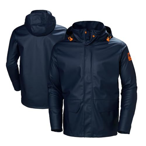 Helly Hansen Gale Rain Jacket 70282 Mannen Marine Blauw S
