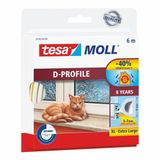 Tesa tesamoll Serie - D-profiel Rubber Uszczelka - 6m - 9mm - Weerbestendig