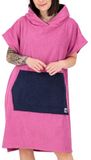 Deproc Active Parlee Beach Badponcho, surfponcho, verhuishulp, 100% katoen, roze, maat M lang, Roze