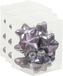 Othmar Decorations 36x Sterretjes kersthangers/kerstballen lila paars van glas - 4 cm - mat/glans - Kerstboomversiering