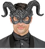 Widmann Commedia dell'arte duivelsmasker ram zwart/ grijs