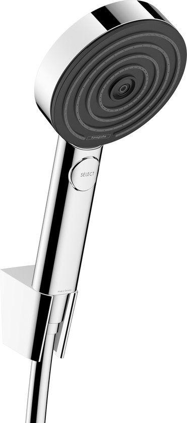 Hansgrohe Pulsify Select S - Doucheset met douchekop, houder en slang, 3 straalsoorten, EcoSmart, chroom