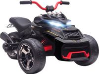 AIYAPLAY Elektrische kinderauto - Metaal, PP - 113x74x63cm - Zwart