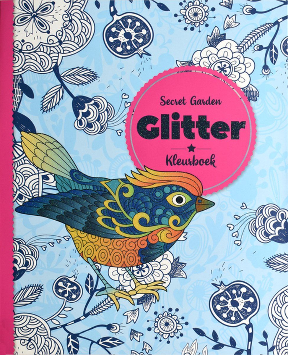 Interstat Glitter Kleurboek - Secret Garden - 9789464322798