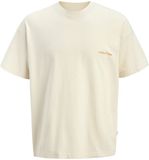 JACK&JONES JORMAINE WASHED BACK TEE SS CN JNR Jongens T-shirt Katoen Ronde hals Maat 140 Antique White